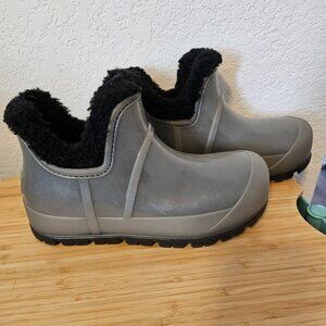 UGG RAINCLOUD CLEAR WOMEN RAIN BOOTS - BLACK Size 7